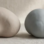Two calm abstract shapes side by side on a neutral background, soft daylight, no text