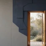 A calm doorway motif in soft daylight suggesting transition, abstract, no text