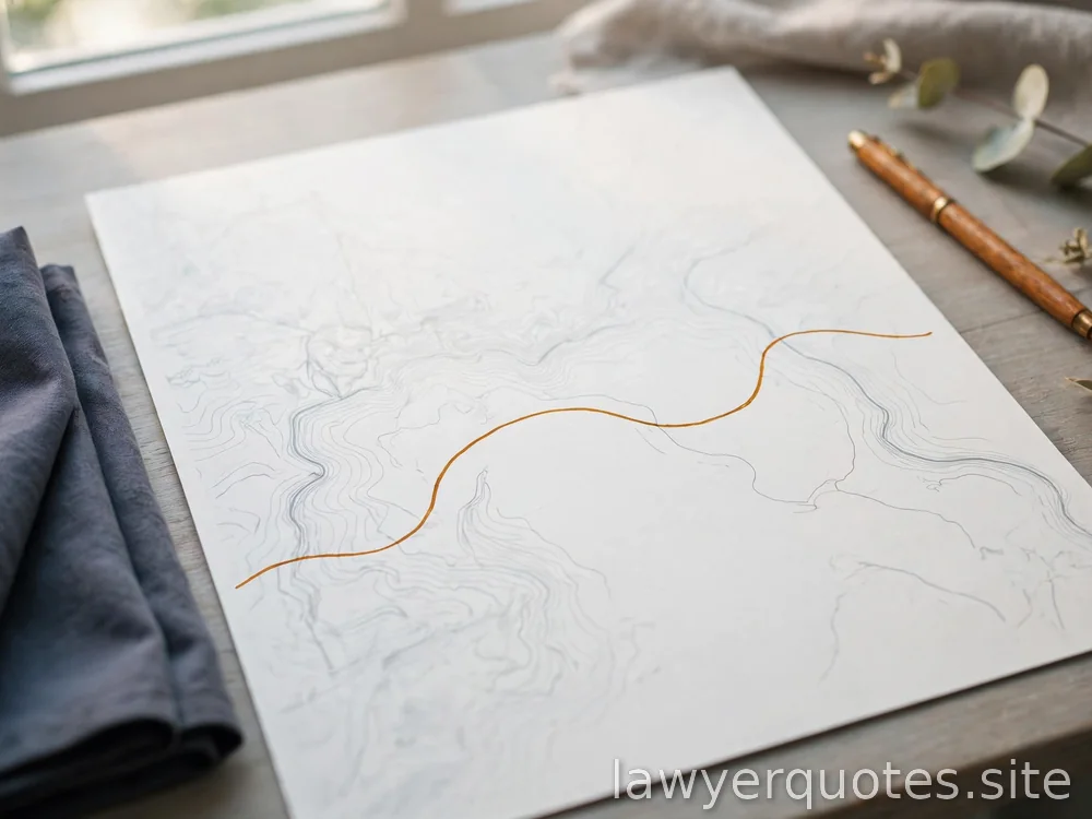Blank map-style paper with a simple route line (no labels), daylight, no text