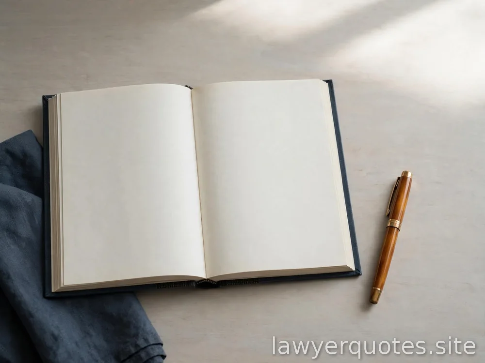 Blank ledger-style pages beside a pen on a light desk, no figures or text