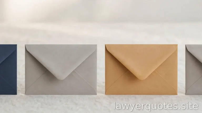 Four neat blank envelopes in a row on a light surface, quarterly motif, no text